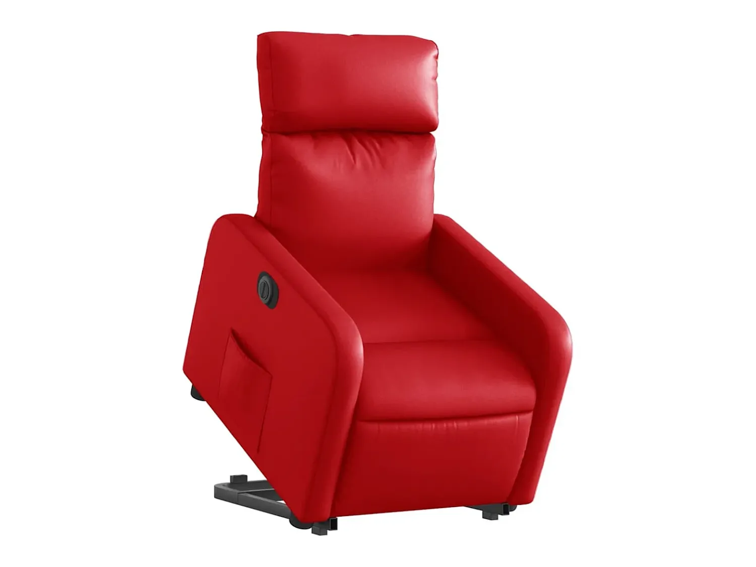 Poltrona Confortável | Poltrona reclinável elevatória elétrica couro artif. SHL339152 Vermelho