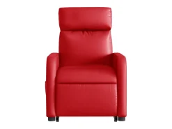 Poltrona Confortável | Poltrona reclinável elevatória elétrica couro artif. SHL339152 Vermelho