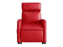Poltrona Confortável | Poltrona reclinável elevatória elétrica couro artif. SHL339152 Vermelho
