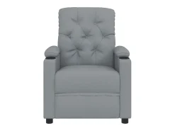 Clearance Poltrona Confortável | Poltrona reclinável elétrica tecido -claro SHL29910 Cinzento
