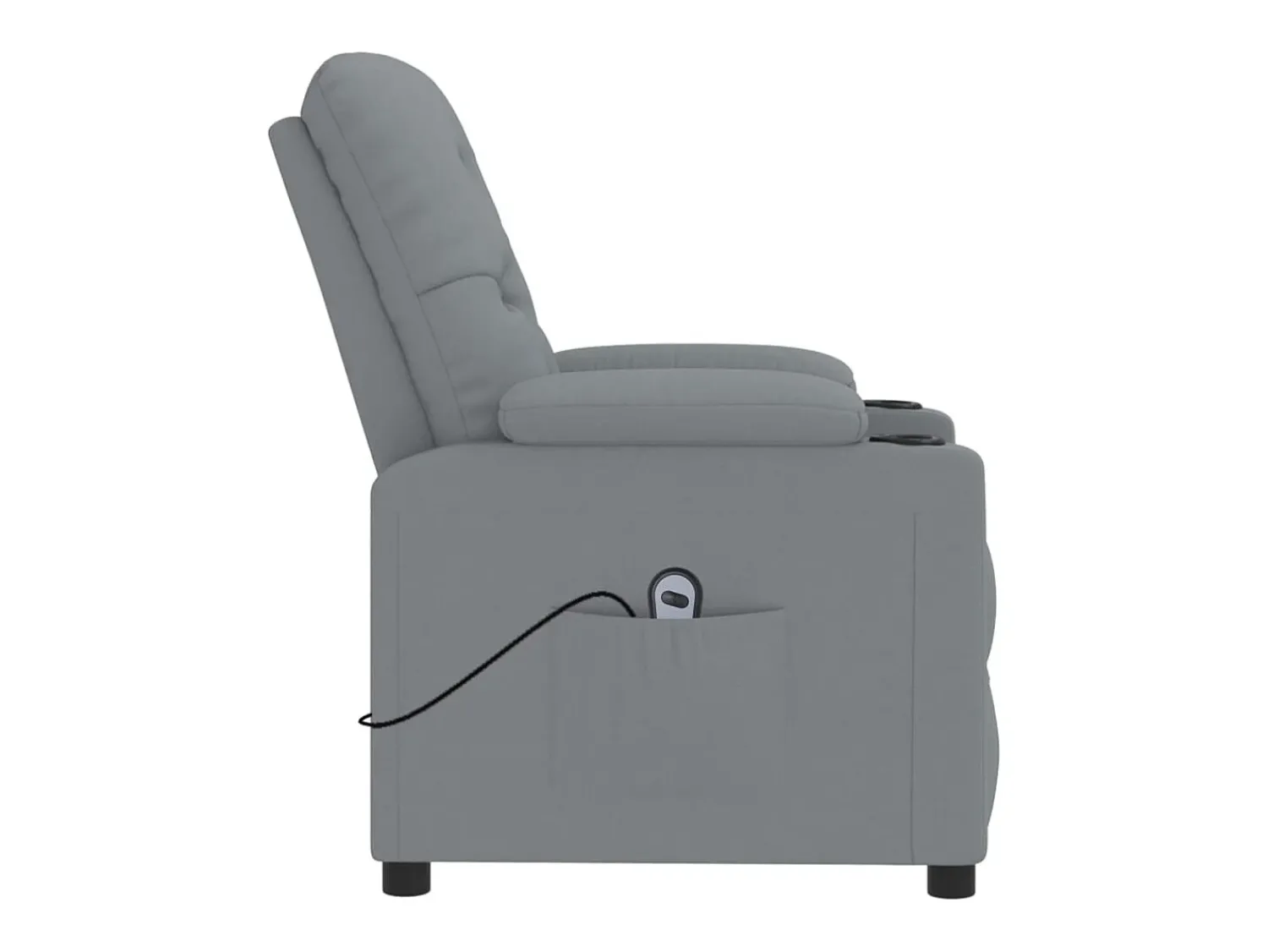 Clearance Poltrona Confortável | Poltrona reclinável elétrica tecido -claro SHL29910 Cinzento