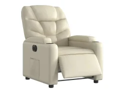 Poltrona| Poltrona Confortável | Poltrona reclinável elétrica couro artificial cor SHL863230 Creme