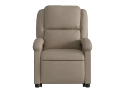 Poltrona* Poltrona Confortável | Poltrona reclinável elevatória elétrica couro artif. cappuccino SHL869728 Castanho