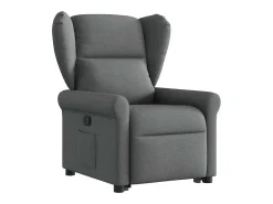 Poltrona* Poltrona Confortável | Poltrona reclinável elevatória tecido cinzento-escuro SHL103183 Cinza antracite