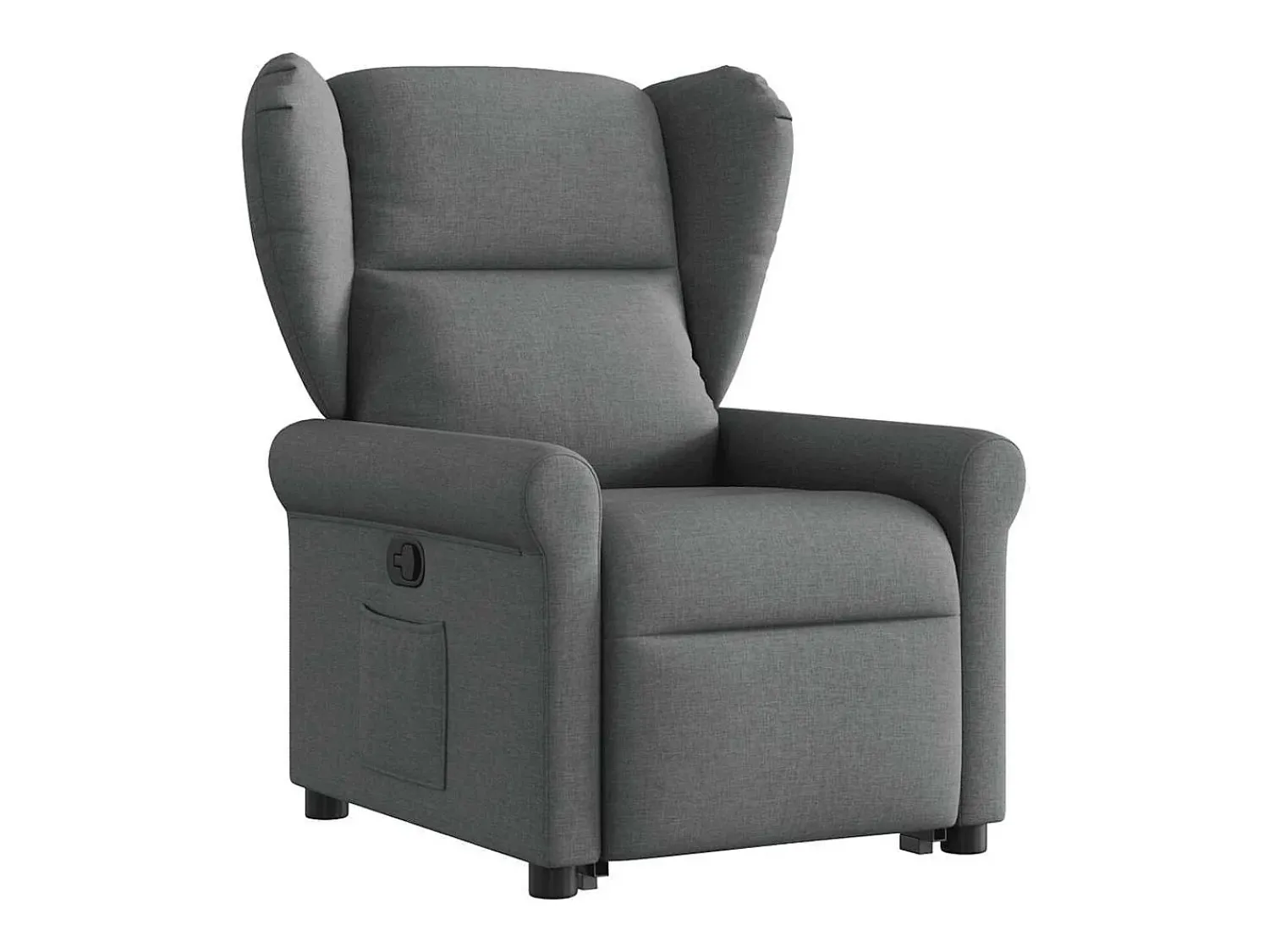 Poltrona* Poltrona Confortável | Poltrona reclinável elevatória tecido cinzento-escuro SHL103183 Cinza antracite