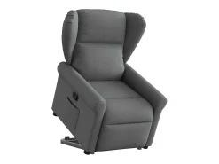 Poltrona* Poltrona Confortável | Poltrona reclinável elevatória tecido cinzento-escuro SHL103183 Cinza antracite
