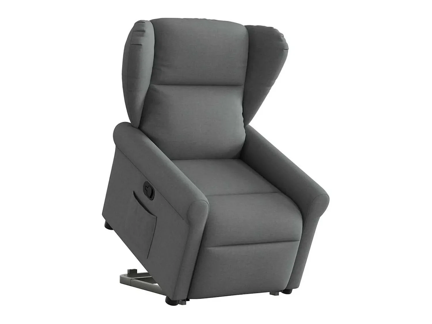 Poltrona* Poltrona Confortável | Poltrona reclinável elevatória tecido cinzento-escuro SHL103183 Cinza antracite