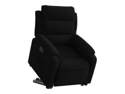 Poltrona| Poltrona Confortável | Poltrona reclinável elevatória elétrica veludo SHL300854 Preto