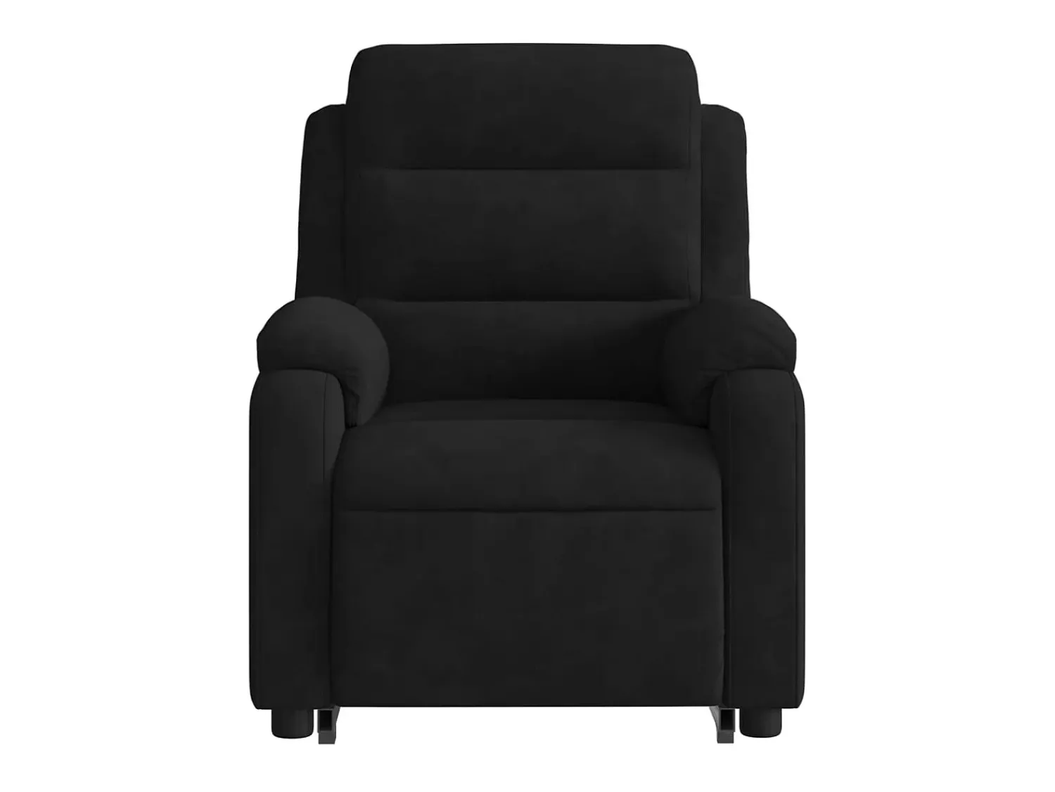 Poltrona| Poltrona Confortável | Poltrona reclinável elevatória elétrica veludo SHL300854 Preto