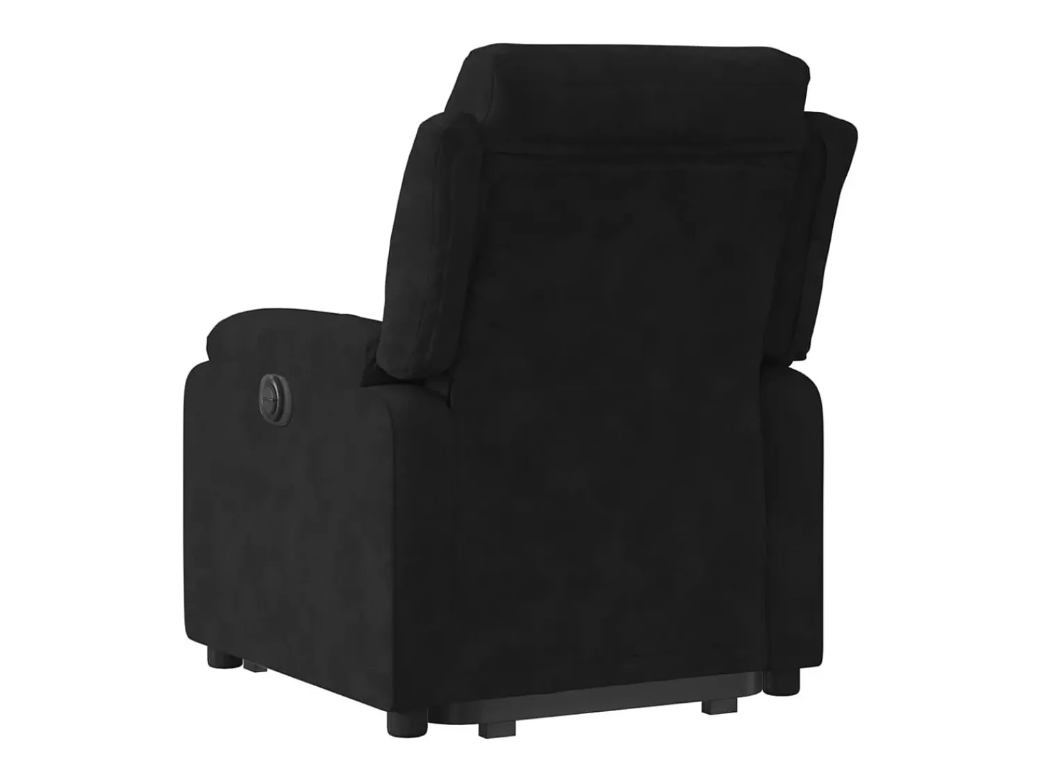 Poltrona| Poltrona Confortável | Poltrona reclinável elevatória elétrica veludo SHL300854 Preto