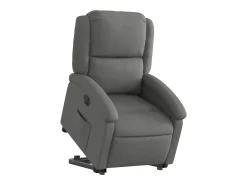 Poltrona| Poltrona Confortável | Poltrona reclinável elevatória elétrica tecido cinzento-escuro SHL778238 Cinza antracite
