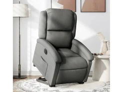 Poltrona| Poltrona Confortável | Poltrona reclinável elevatória elétrica tecido cinzento-escuro SHL778238 Cinza antracite