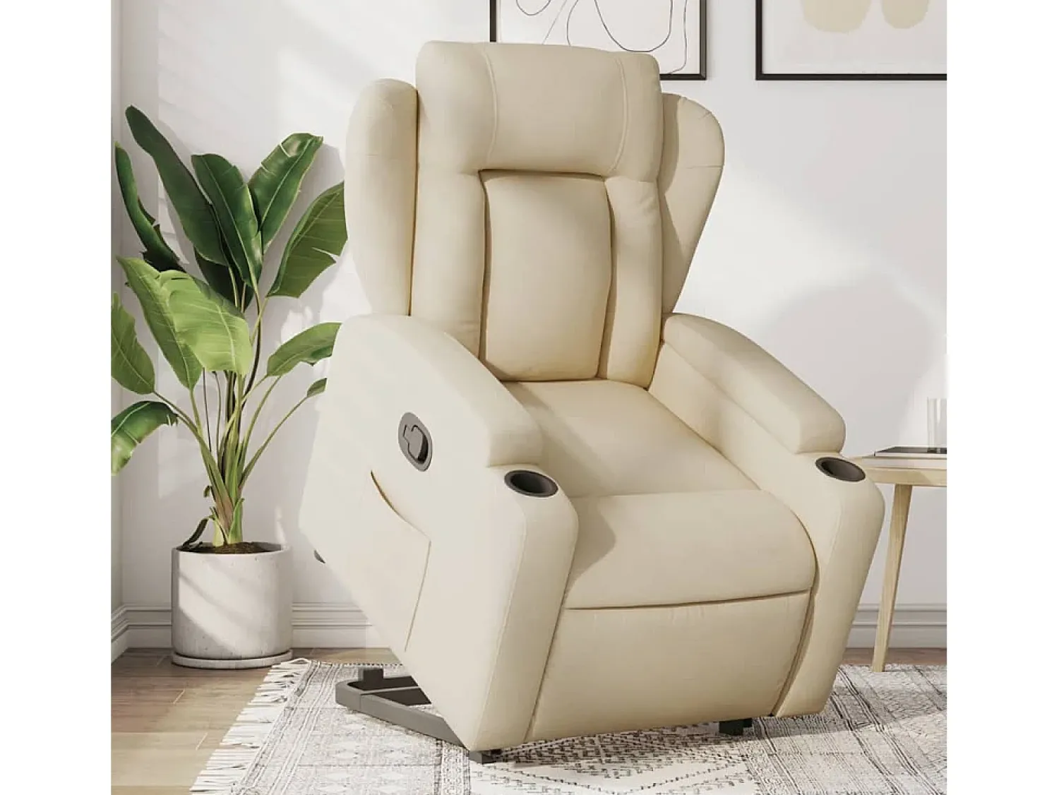 Poltrona Confortável | Poltrona reclinável elevatória tecido cor SHL610765^ Poltrona