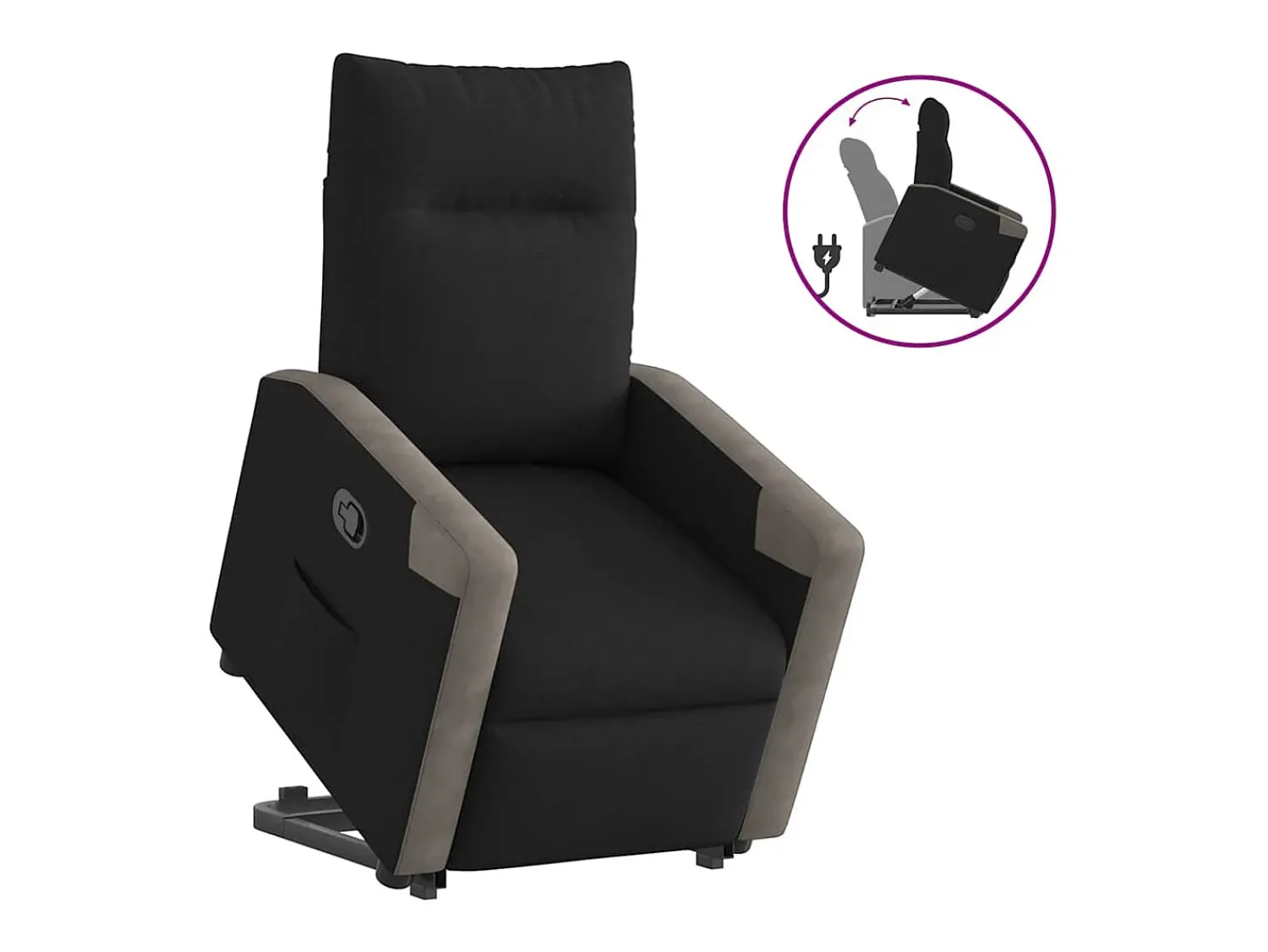 Poltrona Confortável | Poltrona reclinável elevatória tecido SHL80989^ Poltrona