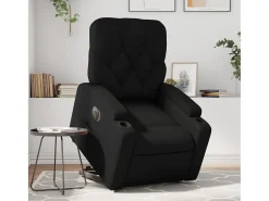 Poltrona* Poltrona Confortável | Poltrona reclinável elevatória elétrica couro artificial SHL86234 Preto