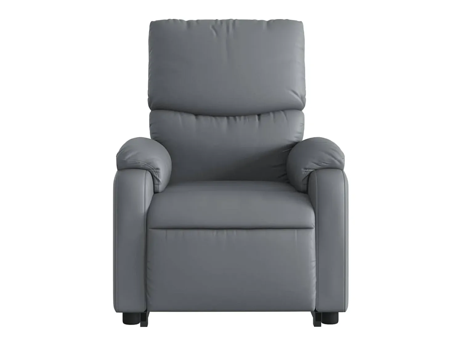 Poltrona| Poltrona Confortável | Poltrona reclinável elevatória couro artificial SHL30254 Cinzento