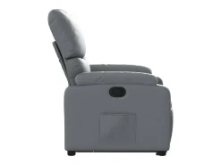 Poltrona| Poltrona Confortável | Poltrona reclinável elevatória couro artificial SHL30254 Cinzento