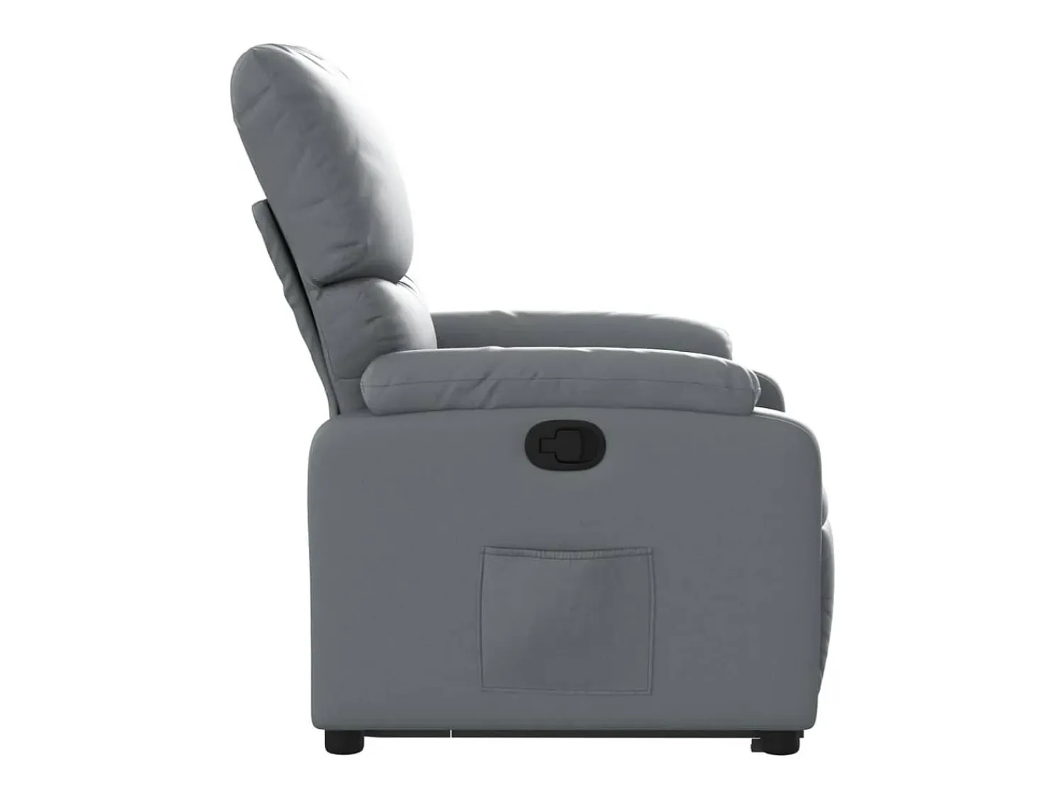 Poltrona| Poltrona Confortável | Poltrona reclinável elevatória couro artificial SHL30254 Cinzento