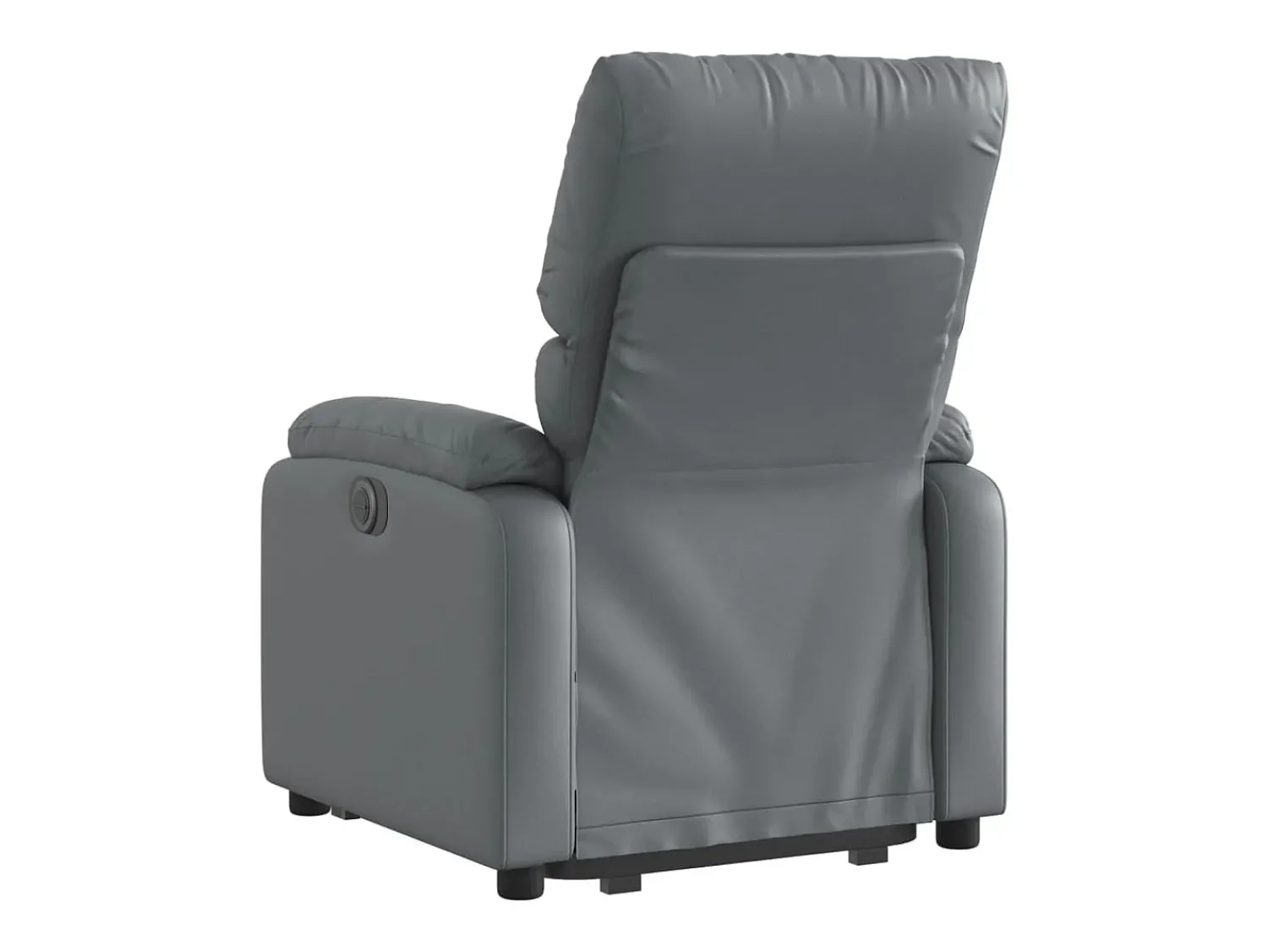 Poltrona| Poltrona Confortável | Poltrona reclinável elevatória couro artificial SHL30254 Cinzento