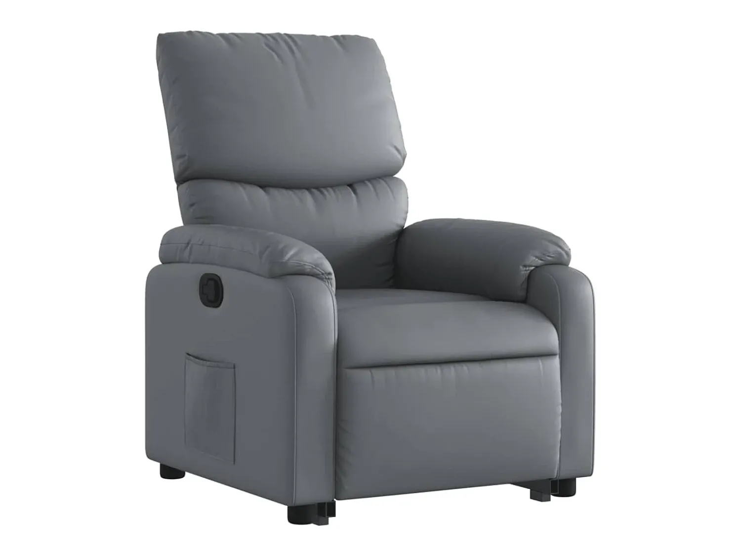 Poltrona| Poltrona Confortável | Poltrona reclinável elevatória couro artificial SHL30254 Cinzento