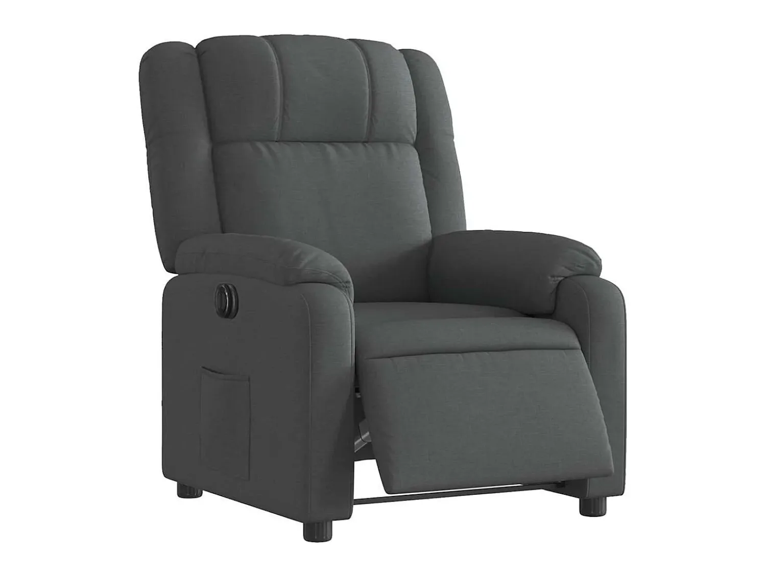 Clearance Poltrona Confortável | Poltrona reclinável elétrica tecido cinzento-escuro SHL565781 Cinza antracite