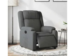 Clearance Poltrona Confortável | Poltrona reclinável elétrica tecido cinzento-escuro SHL565781 Cinza antracite