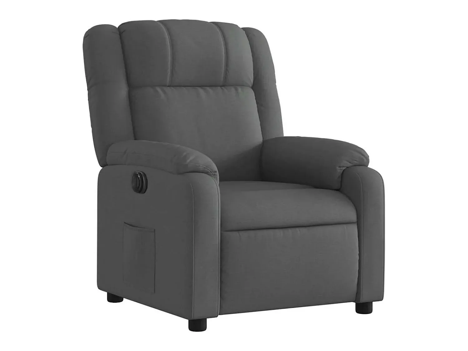 Clearance Poltrona Confortável | Poltrona reclinável elétrica tecido cinzento-escuro SHL565781 Cinza antracite