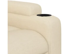 Poltrona* Poltrona Confortável | Poltrona reclinável em tecido SHL494111 Creme
