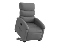 Poltrona Confortável | Poltrona reclinável elevatória tecido cinzento-escuro SHL289900^ Poltrona