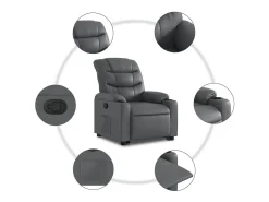 Poltrona Confortável | Poltrona reclinável elevatória couro artificial SHL966246^ Poltrona