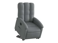 Poltrona* Poltrona Confortável | Poltrona reclinável elevatória elétrica tecido cinzento-escuro SHL350785 Cinza antracite