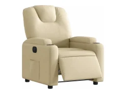 Poltrona* Poltrona Confortável | Poltrona reclinável elétrica tecido cor SHL629387 Creme