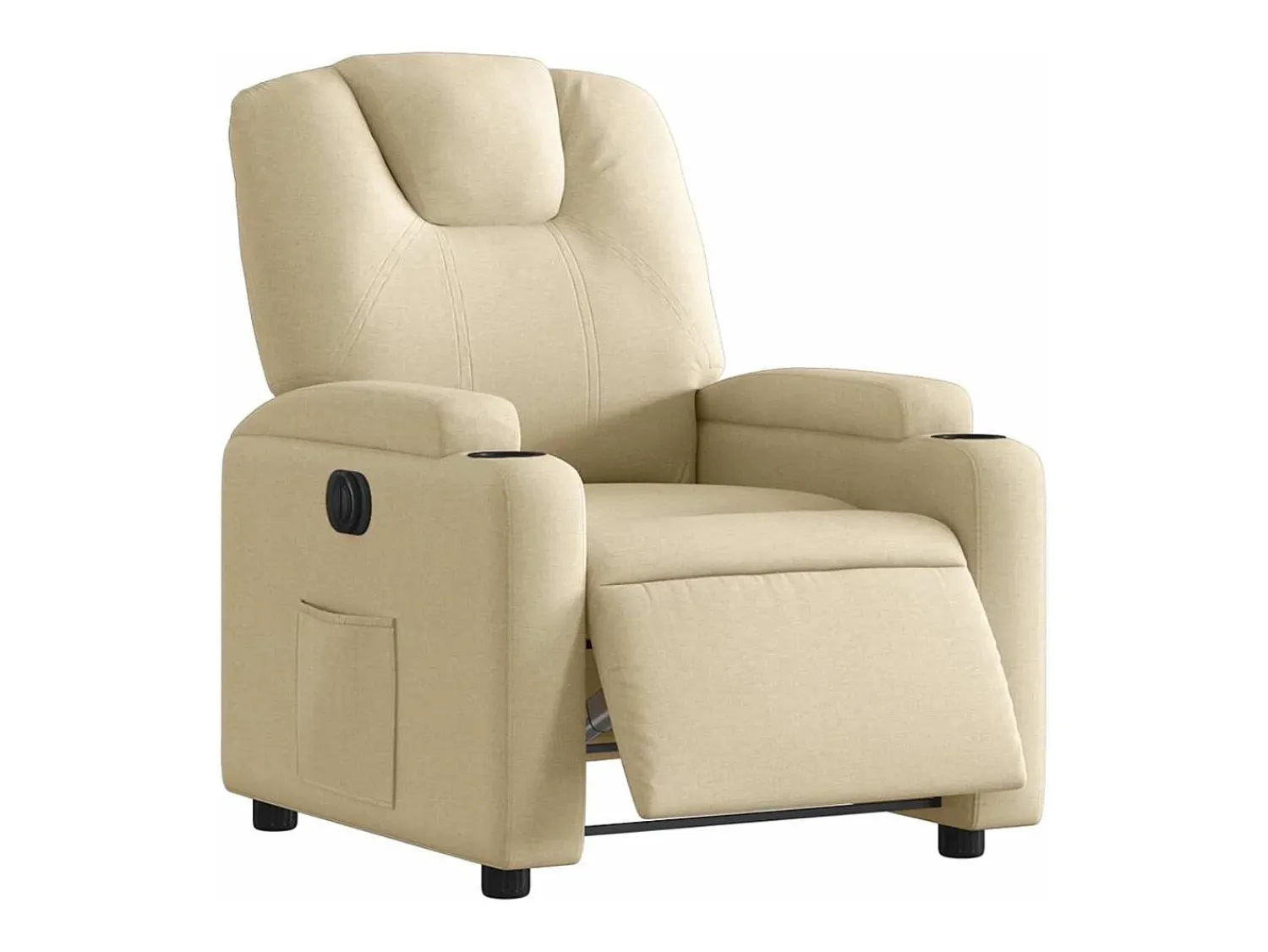 Poltrona* Poltrona Confortável | Poltrona reclinável elétrica tecido cor SHL629387 Creme