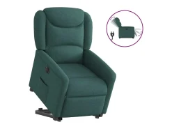 Poltrona* Poltrona Confortável | Poltrona reclinável elevatória elétrica tecido verde-escuro SHL704469 Verde pinho