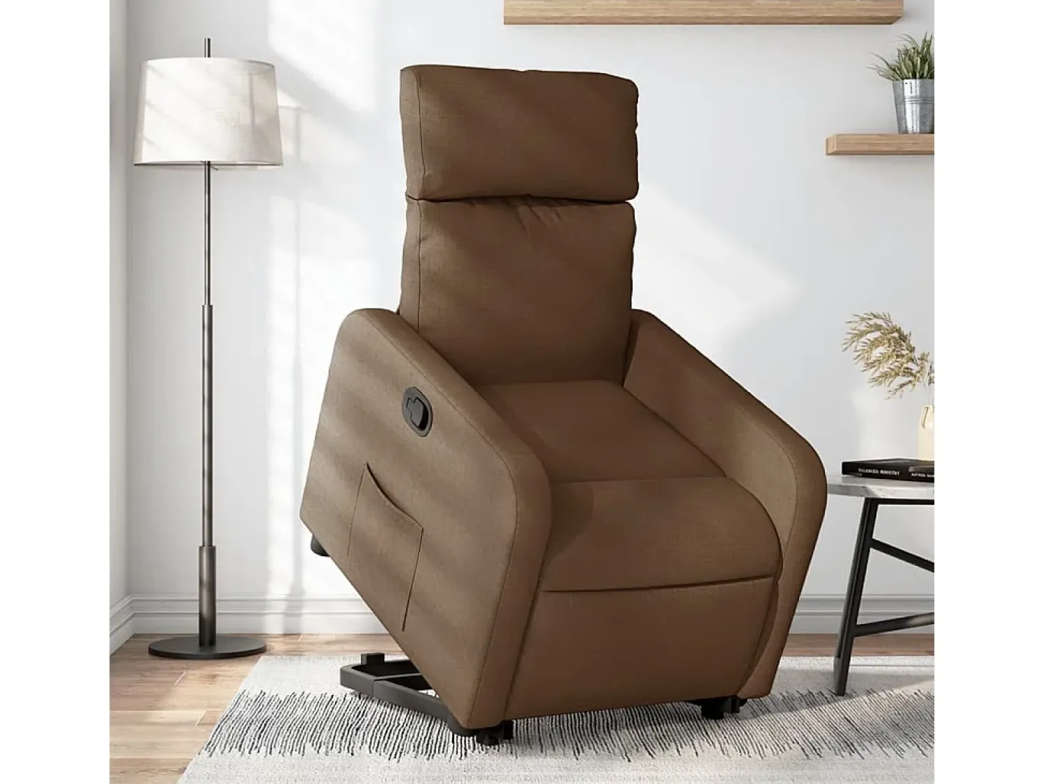 Poltrona Confortável | Poltrona reclinável elevatória tecido SHL350396^ Poltrona
