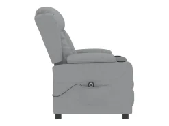 Sale Poltrona Confortável | Poltrona reclinável elétrica tecido -claro SHL419124 Cinzento