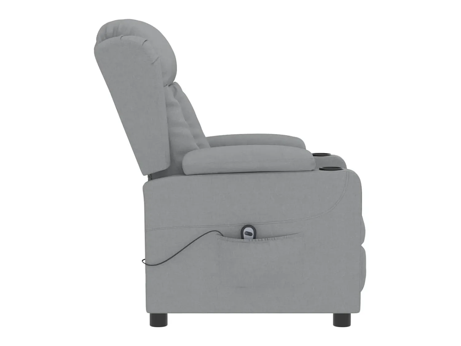 Sale Poltrona Confortável | Poltrona reclinável elétrica tecido -claro SHL419124 Cinzento