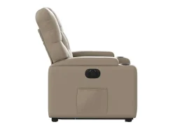 Poltrona Confortável | Poltrona reclinável elevatória elétrica couro artif. cappuccino SHL115741^ Poltrona