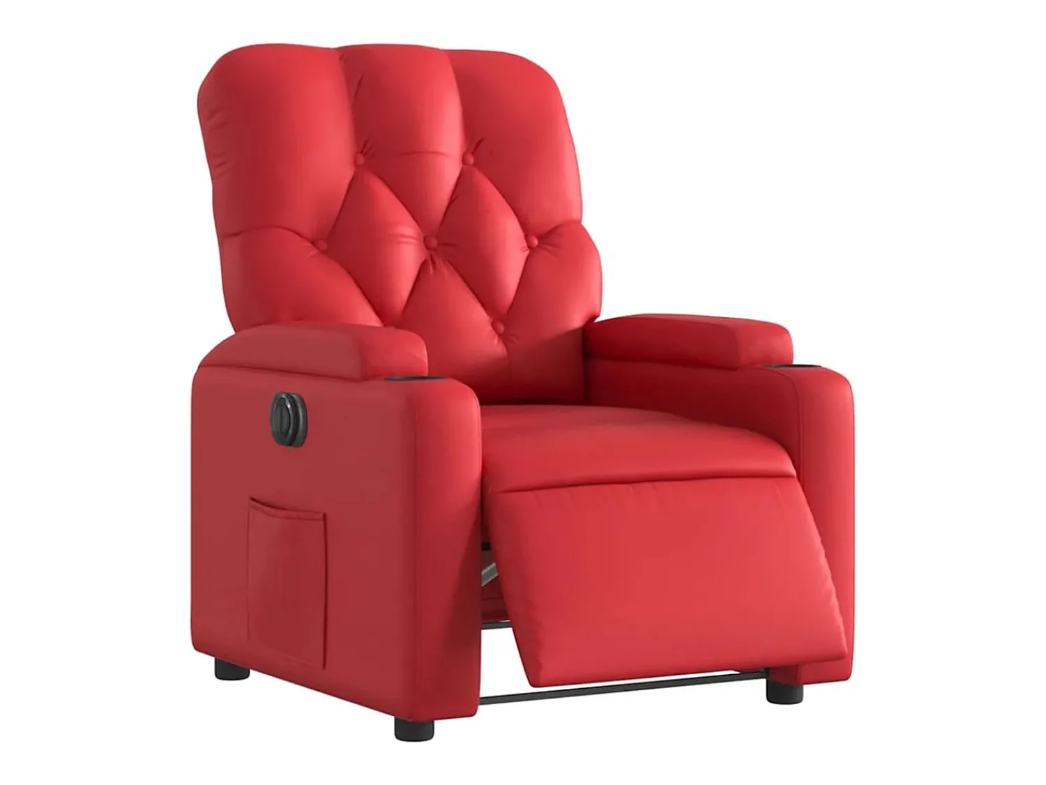 Poltrona| Poltrona Confortável | Poltrona reclinável elétrica couro artificial SHL586039 Vermelho