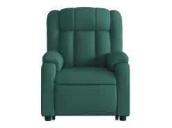 Poltrona Confortável | Poltrona reclinável elevatória de massagens tecido verde-escuro SHL628304^ Poltrona
