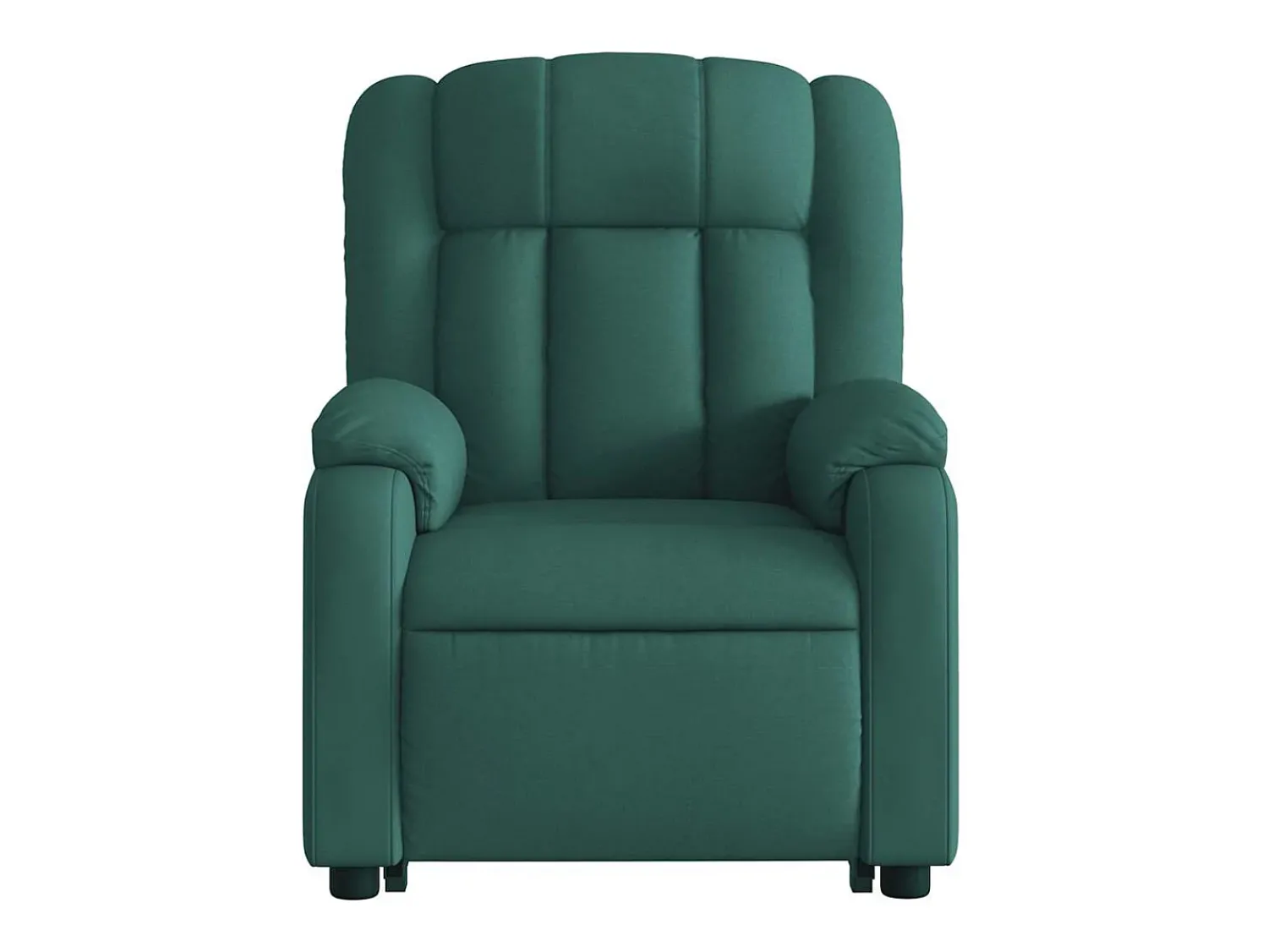 Poltrona Confortável | Poltrona reclinável elevatória de massagens tecido verde-escuro SHL628304^ Poltrona
