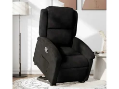 Poltrona* Poltrona Confortável | Poltrona reclinável elevatória veludo SHL65453 Preto