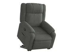 Poltrona Confortável | Poltrona reclinável elevatória tecido cinzento-escuro SHL309079^ Poltrona