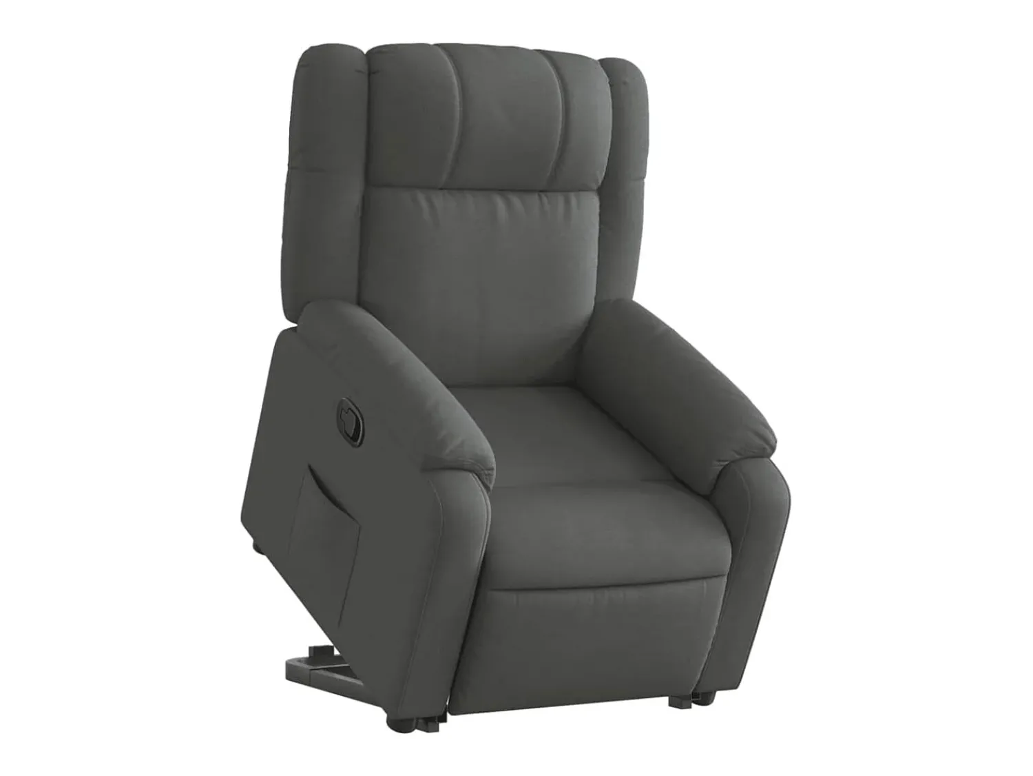 Poltrona Confortável | Poltrona reclinável elevatória tecido cinzento-escuro SHL309079^ Poltrona