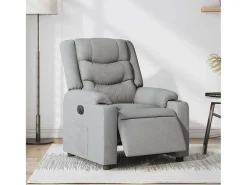 Poltrona* Poltrona Confortável | Poltrona reclinável elétrica tecido -claro SHL14552 Cinzento