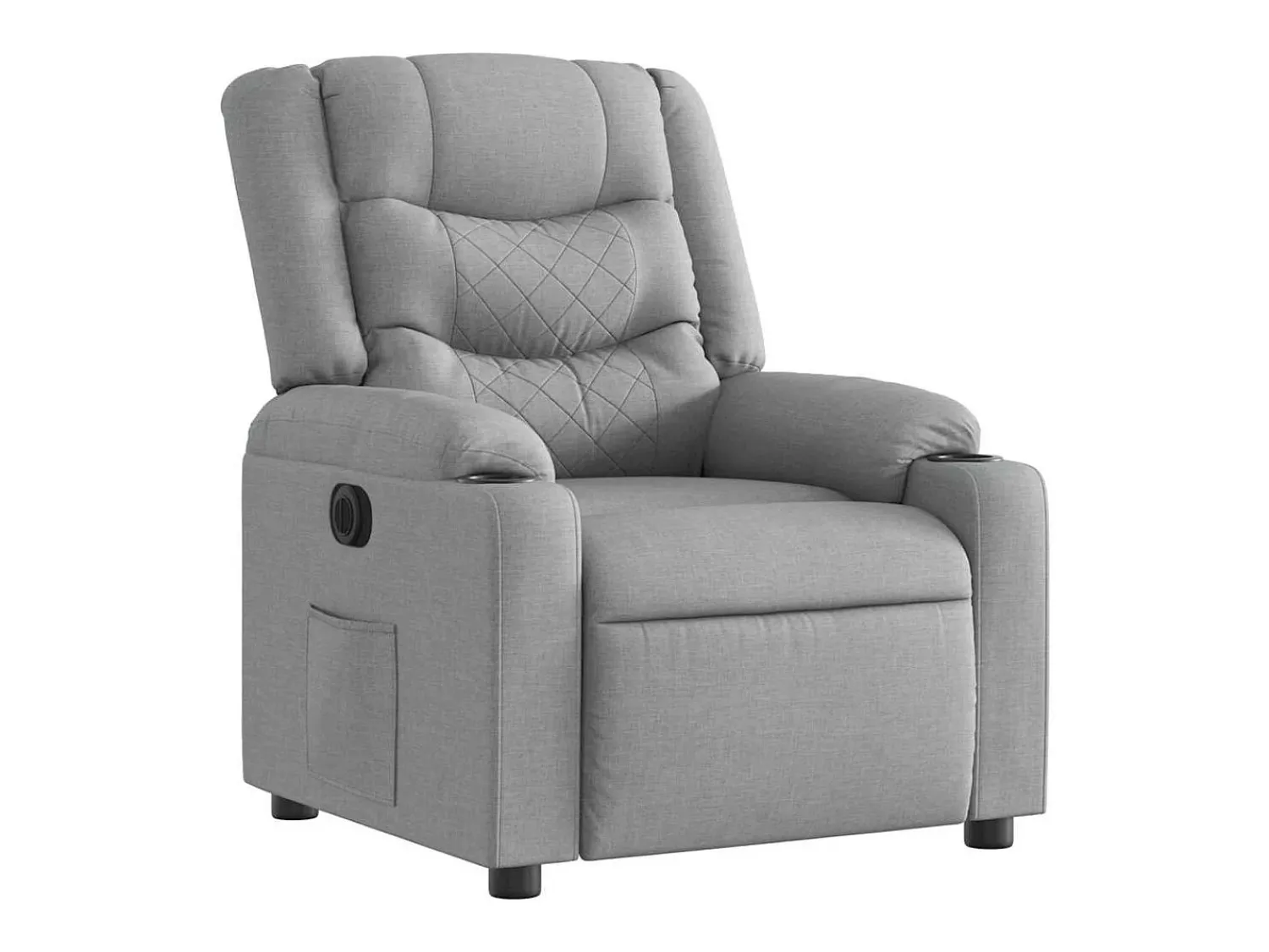 Poltrona* Poltrona Confortável | Poltrona reclinável elétrica tecido -claro SHL14552 Cinzento