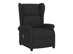 Poltrona Confortável | Poltrona reclinável elétrica tecido SHL556254 Preto