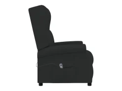 Poltrona Confortável | Poltrona reclinável elétrica tecido SHL556254 Preto