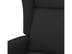 Poltrona Confortável | Poltrona reclinável elétrica tecido SHL556254 Preto