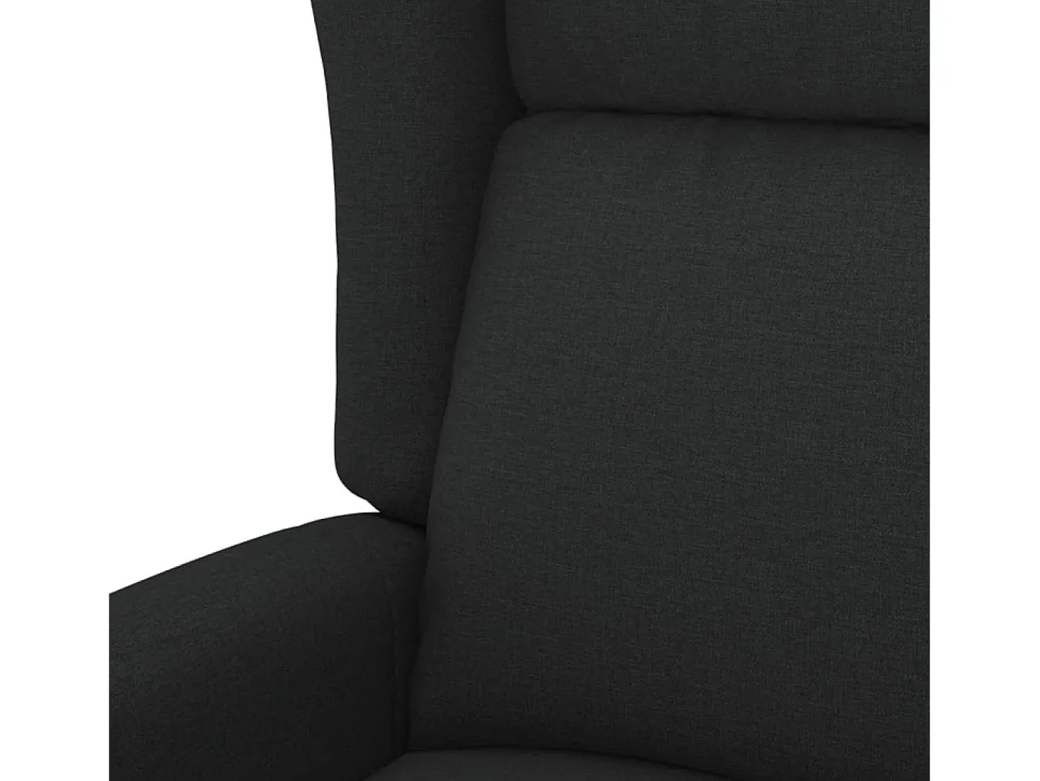 Poltrona Confortável | Poltrona reclinável elétrica tecido SHL556254 Preto
